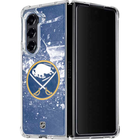 NHL Buffalo Sabres Frozen Galaxy Z Fold5 5G Clear Case