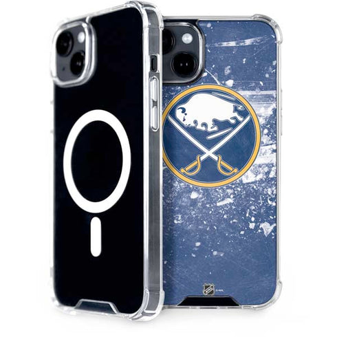 NHL Buffalo Sabres Frozen iPhone 15 Plus MagSafe Case