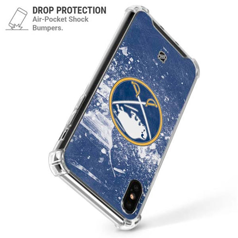 NHL Buffalo Sabres Frozen iPhone XS Max Clear Case