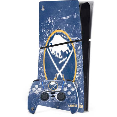 NHL Buffalo Sabres Frozen PS5 Slim Digital Edition Bundle Skin