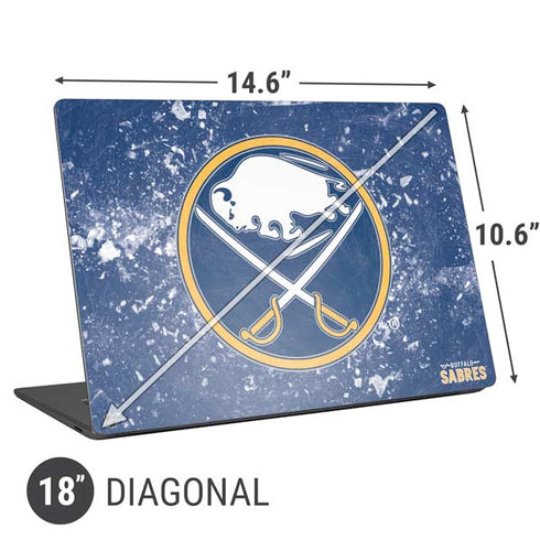 NHL Buffalo Sabres Frozen Universal Laptop 18in (14.6 x 10.6in) Skin
