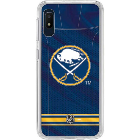 NHL Buffalo Sabres Home Jersey Galaxy A10e Clear Case