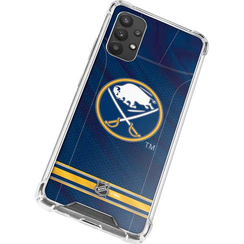 NHL Buffalo Sabres Home Jersey Galaxy A32 5G Clear Case