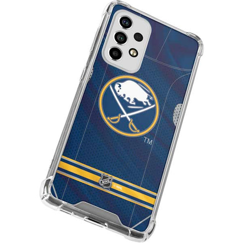 NHL Buffalo Sabres Home Jersey Galaxy A53 5G Clear Case