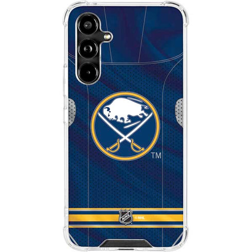 NHL Buffalo Sabres Home Jersey Galaxy A54 5G Clear Case