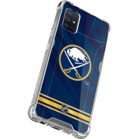 NHL Buffalo Sabres Home Jersey Galaxy A71 5G Clear Case