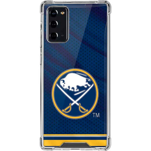 NHL Buffalo Sabres Home Jersey Galaxy Note20 5G Clear Case