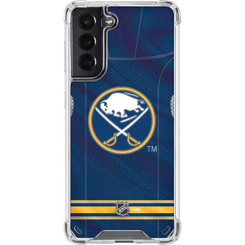 NHL Buffalo Sabres Home Jersey Galaxy S21 5G Clear Case