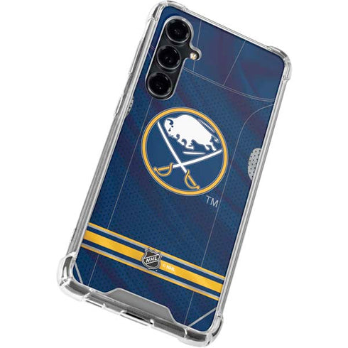 NHL Buffalo Sabres Home Jersey Galaxy S23 FE Clear Case
