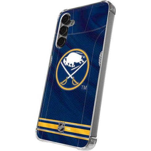 NHL Buffalo Sabres Home Jersey Galaxy S24 Plus Clear Case