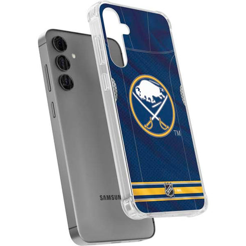 NHL Buffalo Sabres Home Jersey Galaxy S24 Plus Clear Case