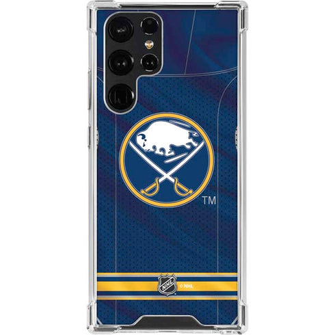 NHL Buffalo Sabres Home Jersey Galaxy S24 Ultra Clear Case