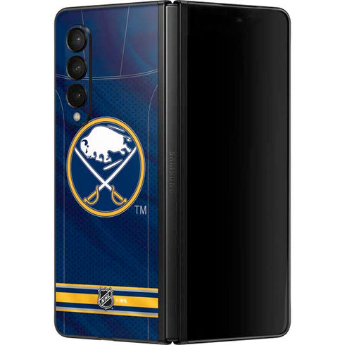 NHL Buffalo Sabres Home Jersey Galaxy Z Fold3 5G Skin