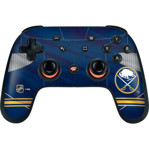 NHL Buffalo Sabres Home Jersey Google Stadia Controller Skin