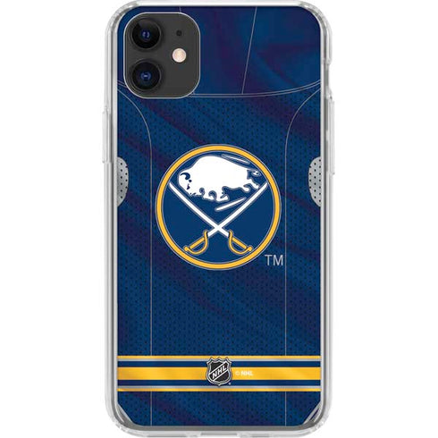 NHL Buffalo Sabres Home Jersey iPhone 11 Clear Case