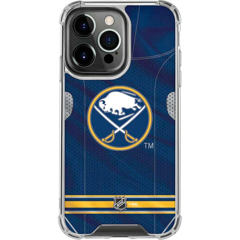 NHL Buffalo Sabres Home Jersey iPhone 13 Pro Clear Case
