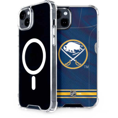 NHL Buffalo Sabres Home Jersey iPhone 15 Plus MagSafe Case