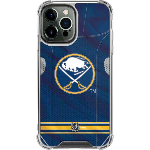 NHL Buffalo Sabres Home Jersey iPhone 14 Pro Max Clear Case