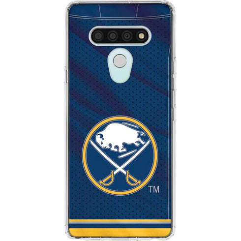 NHL Buffalo Sabres Home Jersey LG Stylo 6 Clear Case