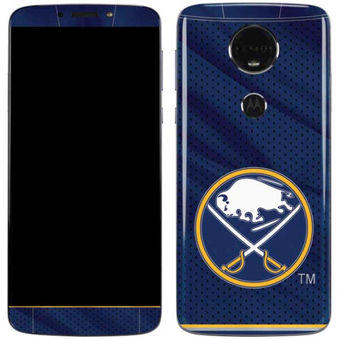 NHL Buffalo Sabres Home Jersey Moto E5 Plus Skin