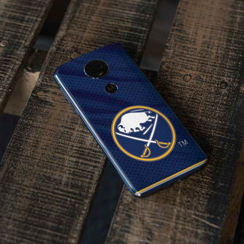 NHL Buffalo Sabres Home Jersey Moto E5 Plus Skin