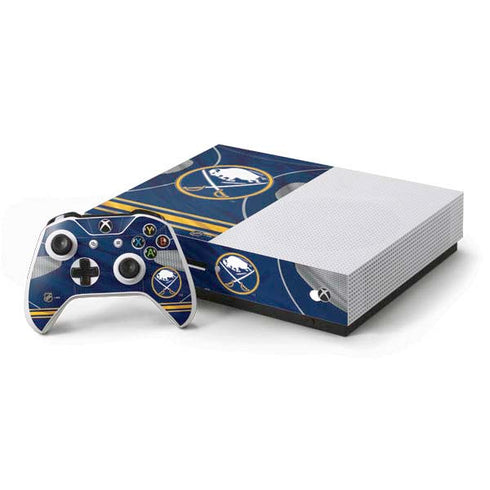 NHL Buffalo Sabres Home Jersey Xbox One S Console and Controller Bundle Skin