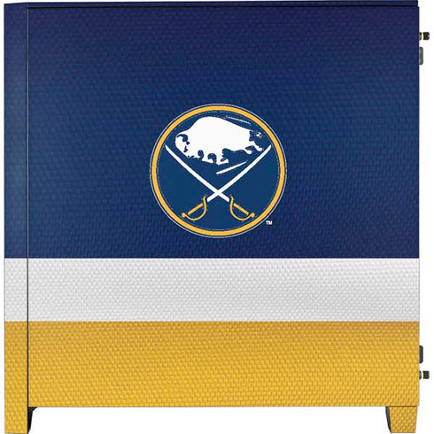 NHL Buffalo Sabres Jersey Corsair 4000D Tempered Glass Mid-Tower ATX Case Skin