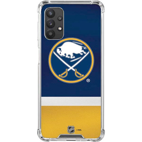 NHL Buffalo Sabres Jersey Galaxy A32 5G Clear Case