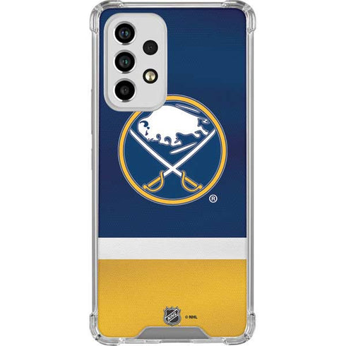 NHL Buffalo Sabres Jersey Galaxy A53 5G Clear Case