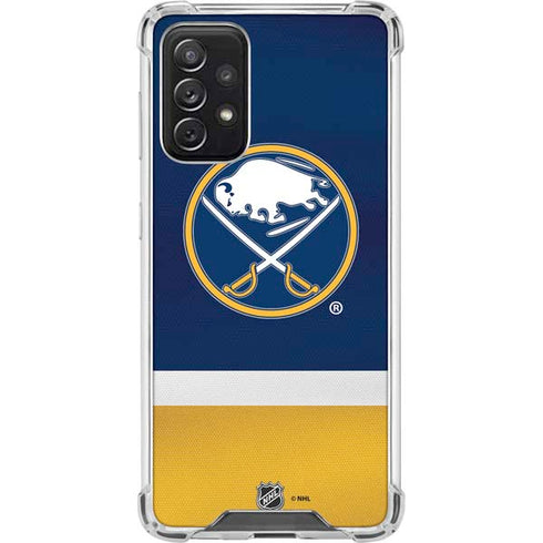 NHL Buffalo Sabres Jersey Galaxy A72 5G Clear Case