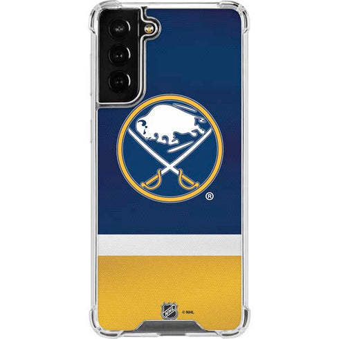 NHL Buffalo Sabres Jersey Galaxy S21 FE Clear Case