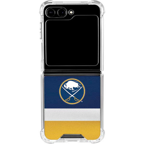 NHL Buffalo Sabres Jersey Galaxy Z Flip5 5G Clear Case