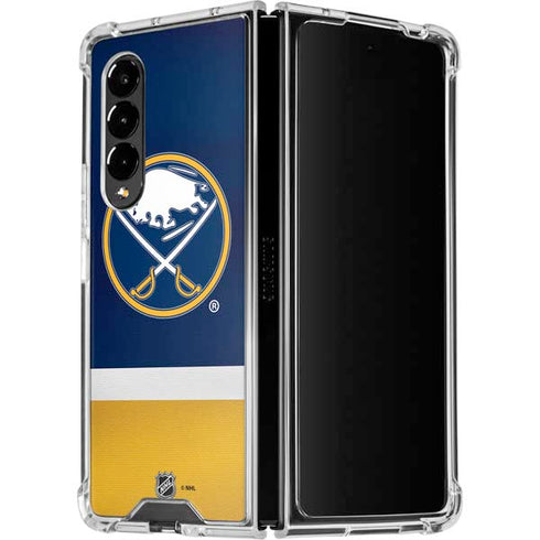 NHL Buffalo Sabres Jersey Galaxy Z Fold4 5G Clear Case