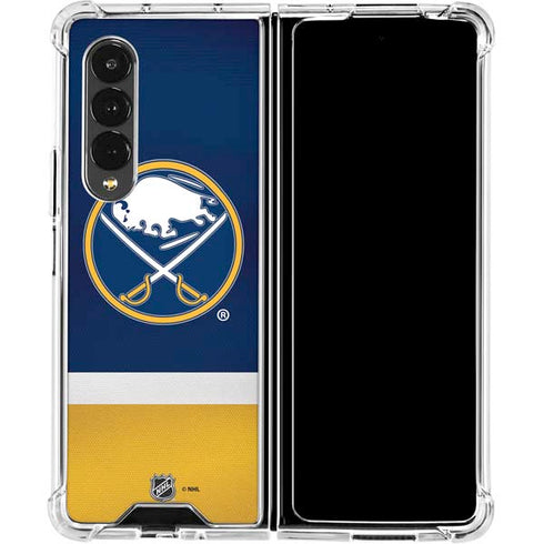 NHL Buffalo Sabres Jersey Galaxy Z Fold4 5G Clear Case