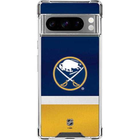 NHL Buffalo Sabres Jersey Google Pixel 8 Pro Clear Case