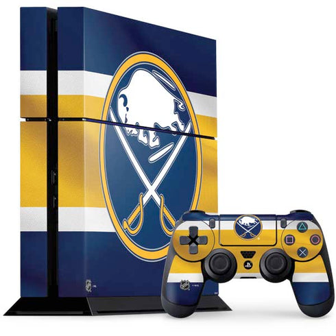 NHL Buffalo Sabres Jersey PS4 Console and Controller Bundle Skin
