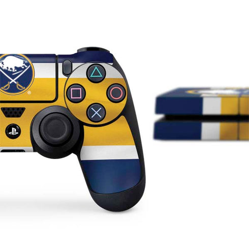 NHL Buffalo Sabres Jersey PS4 Console and Controller Bundle Skin