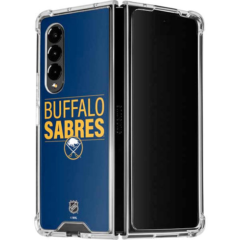NHL Buffalo Sabres Lineup Galaxy Z Fold4 5G Clear Case