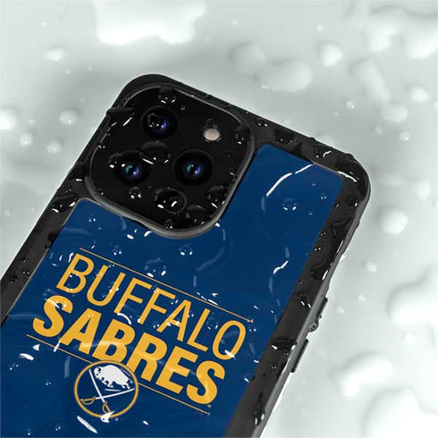 NHL Buffalo Sabres Lineup iPhone 14 Pro Max Waterproof Case
