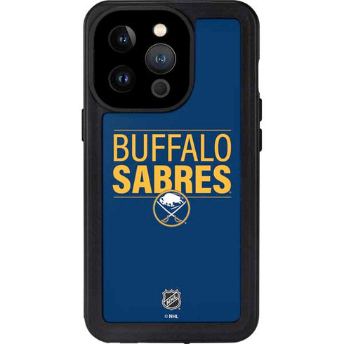 NHL Buffalo Sabres Lineup iPhone 14 Pro Waterproof Case