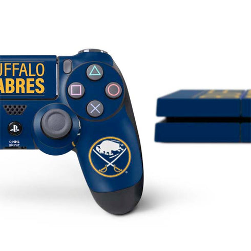 NHL Buffalo Sabres Lineup PS4 Console and Controller Bundle Skin