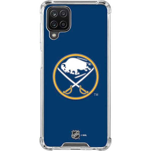 NHL Buffalo Sabres Solid Background Galaxy A12 Clear Case