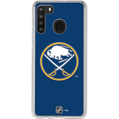 NHL Buffalo Sabres Solid Background Galaxy A21 Clear Case