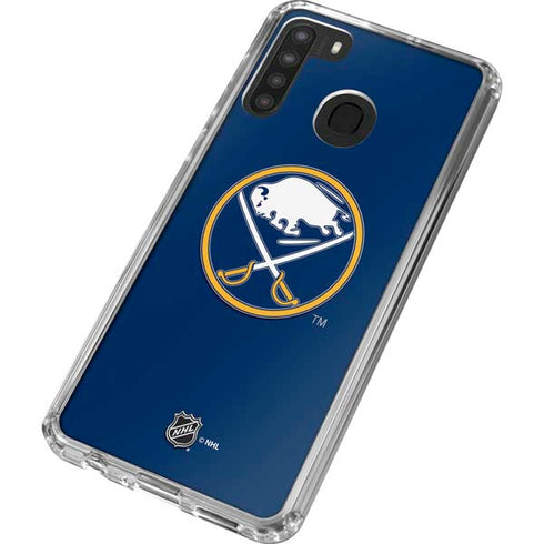 NHL Buffalo Sabres Solid Background Galaxy A21 Clear Case