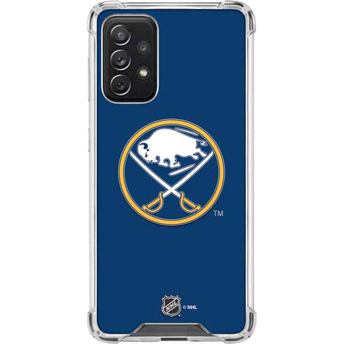 NHL Buffalo Sabres Solid Background Galaxy A72 5G Clear Case