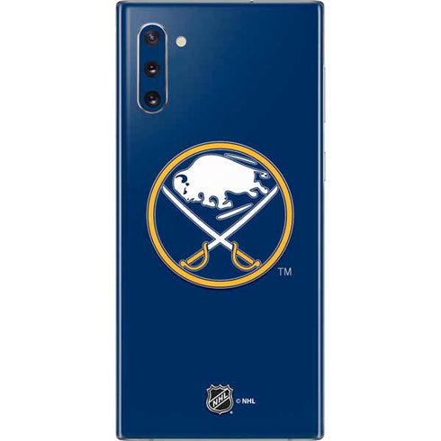 NHL Buffalo Sabres Solid Background Galaxy Note 10 Skin