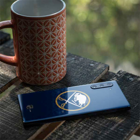 NHL Buffalo Sabres Solid Background Galaxy Note 10 Skin