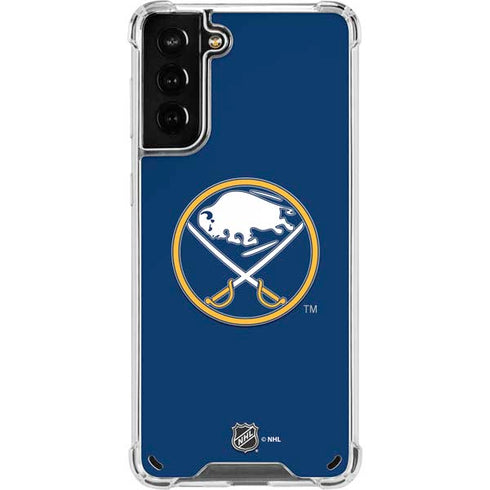 NHL Buffalo Sabres Solid Background Galaxy S21 Plus 5G Clear Case