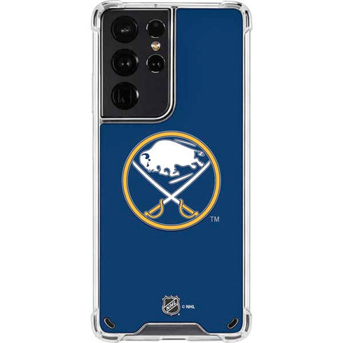 NHL Buffalo Sabres Solid Background Galaxy S21 Ultra 5G Clear Case