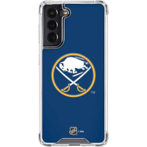 NHL Buffalo Sabres Solid Background Galaxy S22 Clear Case